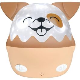 Bigben Kids Brown Dog Shape Night Light With 360º Projection With Wireless Music Nlpkidsdog