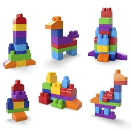 Mattel Bolsa Construccion Mega Bloks 60 Piezas Azul para Niños