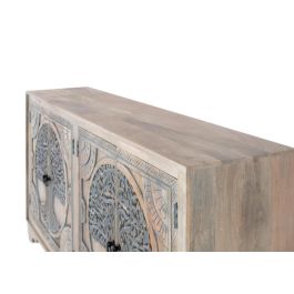 GINER Y COLOMER Aparador de Madera de Mango con 4 Puertas Decoradas a Mano