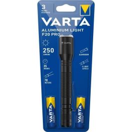 Linterna- VARTA-Aluminio Light F20 Pro-250lm-LED de alto rendimiento-3 modos de iluminación-clip de bolsillo-2 pilas AA incluidas Precio: 28.49999999. SKU: B1K7ZMQKDQ