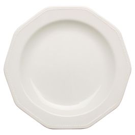 Queen's Plato Llano Cerámico Artic White 27 cm (6 Unidades) Loza Vitrificada