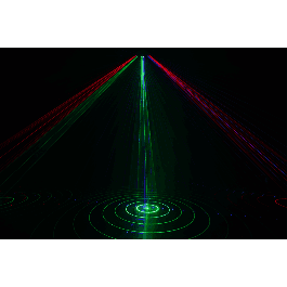 ALGAMLIGHT Spectrum Haz de Luz Láser DMX RGB Multicolores con Modos Automático, Musical y Estroboscópico
