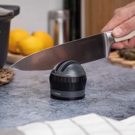 3 Claveles Afilador de Cuchillos con Ventosa de 3 Pasos: Diamante, Carburo y Cerámica para Afilado Grueso y Fino