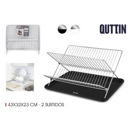 Quttin Escurreplatos de Metal con Bandeja 43 x 32 x 23 cm (6 Unidades) Precio: 48.50000045. SKU: B189APFLHJ