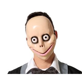 Máscara Cara Macabra Ojos Saltones Sonrisa Torcida - Personaje Viral Creepypasta Demonio Digital Halloween Fiesta Temática Beige Precio: 1.49999949. SKU: B13Z47ZRD9