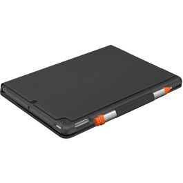 Logitech Slim Folio Teclado y Funda Bluetooth para iPad 7ª/8ª Generación QWERTZ DE Gris Oscuro