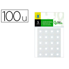 Liderpapel Arandela Autoadhesiva Blanca Blister de 100 Unidades para Conservación de Hojas Taladradas Precio: 0.69000008. SKU: B12MKSNS97