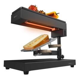Cecotec 6000 Cheese&Grill Raclette con Grill 600 W Negra. Parrilla antiadherente, termostato regulable y acero inoxidable. Incluye 2 espátulas. Precio: 47.49999958. SKU: B1B6XFQ3LG