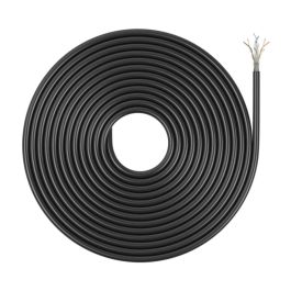 AISENS - CABLE DE RED EXTERIOR IMPERMEABLE RJ45 CAT.6 UTP RIGIDO CCA AWG23, NEGRO, 305M