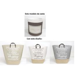 DKD Home Decor Laundry today Cesta Basicos Beige Marron Claro Gris Poliester 39 x 41 x 39 cm (3 Unidades) Precio: 49.7899996. SKU: S3018571