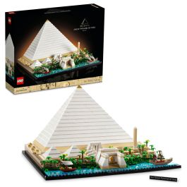 LEGO 21058 Architecture La Gran Pirámide de Giza, modelo de hobby creativo para construir, monumento mundial y decoración