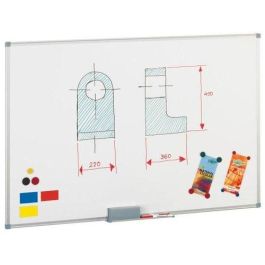 Faibo Pizarra Blanca Metálica Marco Aluminio 90x120 cm Lacado Blanco Precio: 46.88999986. SKU: S8406954