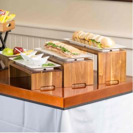 TABLECRAFT - RACA300 - SET de 3 ELEVADORES EN CASCADA - Madera