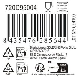 La Mediterranea Bol Aperitivo Ass.Col 10.5 x 10.5 x 4 cm Pica-Pica 210M