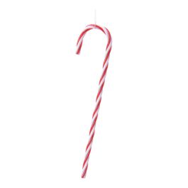 Decoris Bastón de caramelo con colgador, plástico rojo y blanco, Ø0,8x4x13cm Precio: 2.50000036. SKU: S7912943