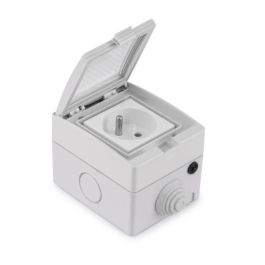 Konyks Pluviose FR Enchufe Exterior WiFi Blanco