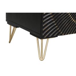 Aparador DKD Home Decor Negro Dorado Metal Madera de mango 81 x 45 x 75 cm