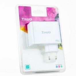 TooQ TQWC-GANQC2PD100W Cargador de Pared GaN 100W con 2xUSB-C PD y 1xUSB-A QC Blanco TooQ TQWC-GANQC2PD100W Cargador de Pared GaN 100W con 2xUSB-C PD y 1xUSB-A QC Blanco