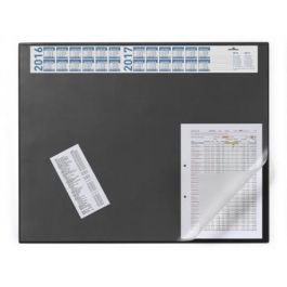 Durable Alfombrilla de Escritorio Vollsichtpl/Kalender Negra 65x52cm