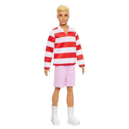 Barbie Muñeco Ken Fashionista Polo Rayas HYV01 Mattel