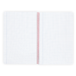 Liderpapel Cuaderno Espiral A4 Wonder Tapa Plástico 80 Hojas 90gr Cuadro 4mm Azul