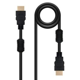 Nanocable 10.15.1810 Cable HDMI 1.4 Alta Velocidad con Ethernet Macho-Macho, Soporta 4K, 3D, Oro 24K, 10m Negro