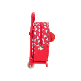 Mochila Escolar Hello Kitty Iconic Blanco Rojo 22 x 27 x 10 cm
