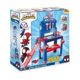 Smoby SMO3032163607427 - Banco de trabajo Spidey para niños, a partir de 3 años
