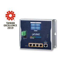 Planet Industrial Wall-mount Gigabit Router with 4-Port 802.3at PoE+ and LCD Touch Screen Precio: 300.49999947. SKU: B1FCVZSG5C