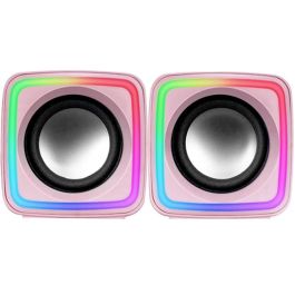 Mars Gaming MSCUBE Altavoces Gaming Premium 8W RGB ACTIVE-FLOW DSP para PC Escritorio USB 3.5mm Ultracompactos