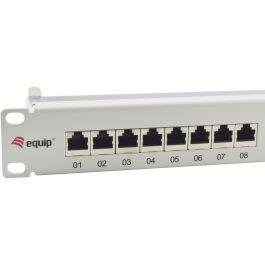 EQUIP Patchpanel 24x RJ45 Cat6A 19" FTP 1U ISO/IEC Gris Claro