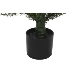 DKD Home Decor Árbol Artificial Ciprés Decorativo Verde 120 cm Alto x 60 cm Ancho en Polietileno (PE) - Set de 2 Unidades