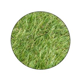 Ibergarden Rollo de Césped Artificial 1 x 3 m, 18 mm de Altura, Verde, Material Plástico PP PE para Exteriores (Set de 7)