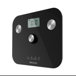 Cecotec 10100 Báscula Personal Electrónica EcoPower sin Pilas, Análisis Corporal BIA, 4 Usuarios, 180 kg, Cristal Negro