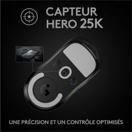 Logitech PRO X SUPERLIGHT Wireless Gaming Mouse, RF Wireless, Lithium Polymer (LiPo), Black Logitech PRO X SUPERLIGHT Wireless Gaming Mouse, RF Wireless, Lithium Polymer (LiPo), Black