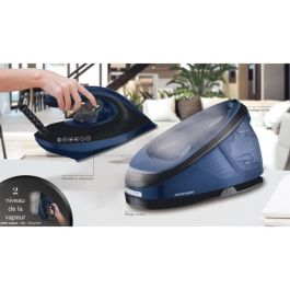 Arthur Martin AMP2200 Generador de vapor 2800W, 8 bares, 120 g/min, Depósito 1.5L extraíble, Suela cerámica, Vertical, Azul