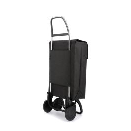 Rolser Carro de la compra Jean Tweed 4 Ruedas Negro 43 L