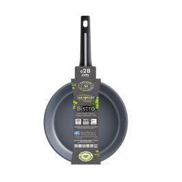 San Ignacio Sartén Bistro Grey Aluminio Fundido Ø28 cm, Apta Inducción, Vitrocerámica y Gas, SG-6422
