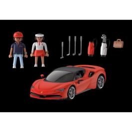 PLAYMOBIL 71020 Ferrari SF90 Stradale Coche superdeportivo juguete con figuras, luces y techo desmontable para niños +4 años