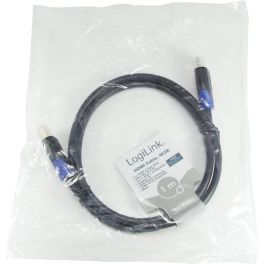 LogiLink CH0061 Cable HDMI de alta velocidad con Ethernet 1m, 4K2K/60Hz, 3D, Conectores chapados en oro, Negro