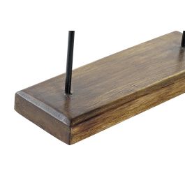 DKD Home Decor Decoracion Balines Multicolor con Círculos de Albasia y Hierro, Medidas 47 cm Alto x 49 cm Ancho x 10 cm Fondo