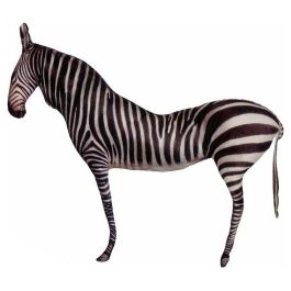 Arte Regal Cojín Silueta Cebra 72x54x9 cm Terciopelo Blanco y Negro (6 Unidades) Precio: 39.99000027. SKU: S3605078
