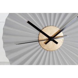 DKD Home Decor Reloj de Pared Moderno Negro y Blanco de Hierro, 30x30x4 cm (Set 2 Unidades)