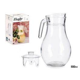 Jarra de Cristal Vivalto Transparente con Tapa, 1.8L, 18 x 24 x 14.5 cm (Set de 8) Precio: 29.49999965. SKU: S3604464