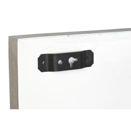 DKD Home Decor Espejo Moderno de Pared Colección Cruz Rombo Blanco en Madera de Mango 154 x 94 x 4 cm