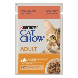 Purina Cat Chow Feline Adulto Ternera y Berenjena Pack 26 sobres x 85 gr Precio: 23.6900004. SKU: B15RVRQGVP
