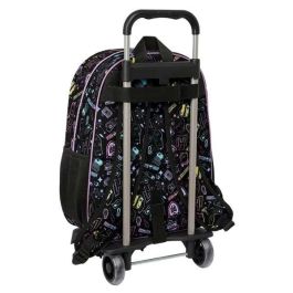 Mochila Escolar con Ruedas Monster High Negro 33 x 42 x 14 cm