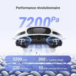 EZVIZ RS20 Pro - Robot aspirador con mopa - Cepillo lateral elevado - 7200 Pa - Limpieza con agua caliente a 60 °C EZVIZ RS20 Pro - Robot aspirador con mopa - Cepillo lateral elevado - 7200 Pa - Limpieza con agua caliente a 60 °C