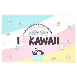 The Concept Factory Vela Perfume y Difusor con Barrita Colección Kawaii Vidrio/Cristal Máquina