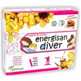 PINISAN Energisan Diver 15Viales Jalea Real Propóleo Vitaminas C B1 B2 B6 Folato A para Niños sin Gluten Lactosa Precio: 14.4999998. SKU: B1EJJEWRQ9